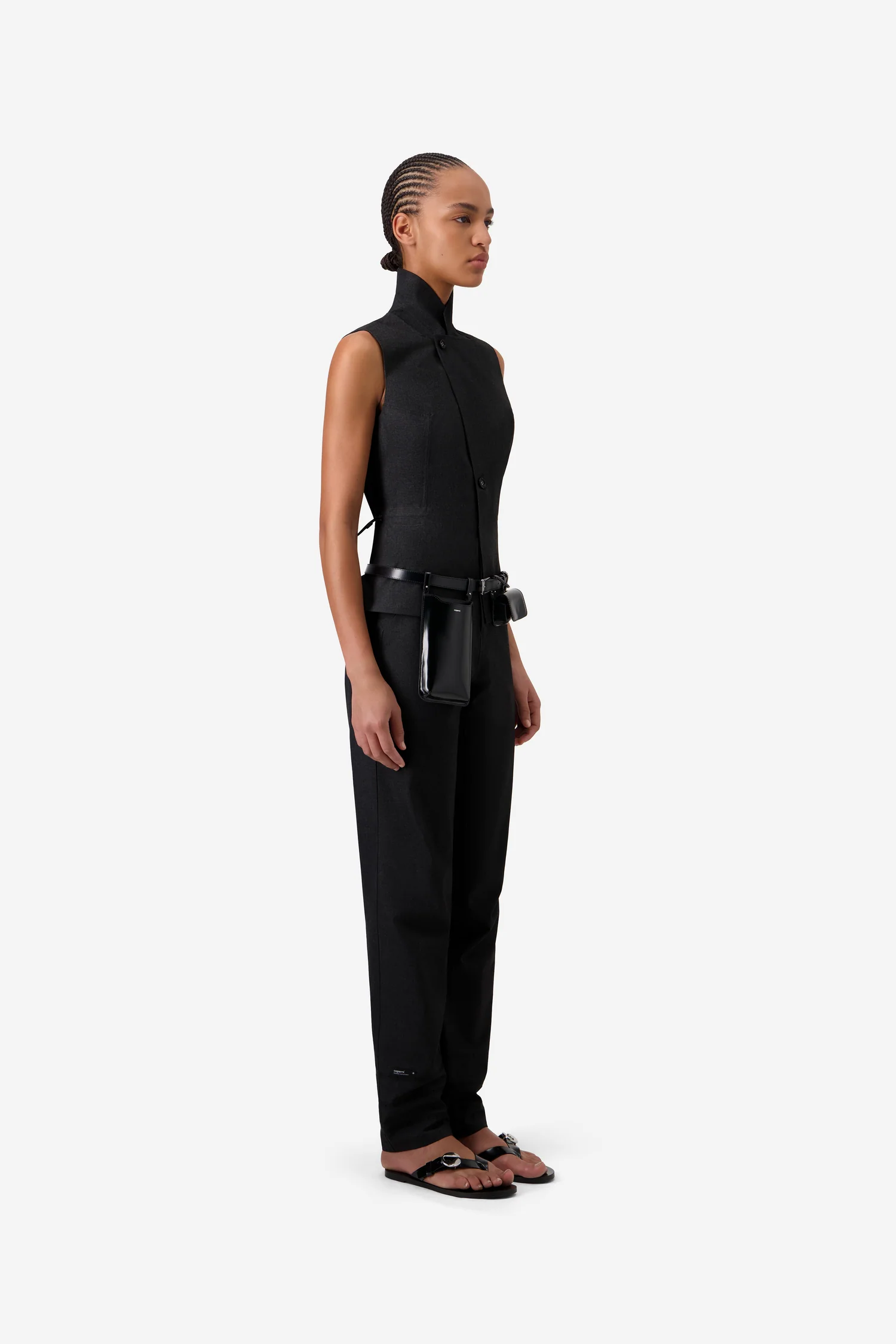 Exotic Leather Trench Coat hover